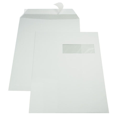 Gallery - enveloppes ft 229 x 324 mm, fenêtre droite, fermeture à bande, intérieur gris, boîte de 250 pièces