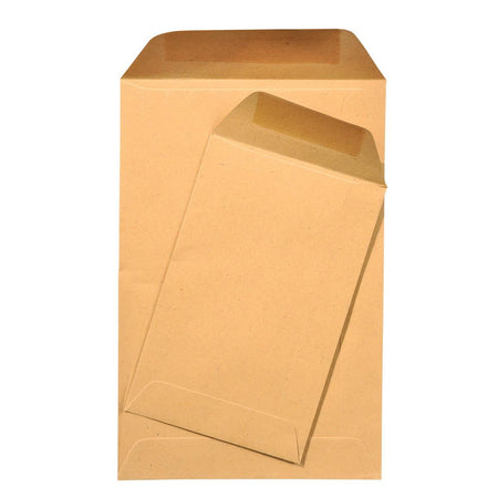 Galerie - sacs de paie ft 65 x 105 mm, gommés, kraft brun, boîte de 1000 pièces