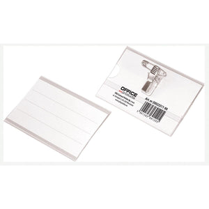 OFFICE products -   badge met combiklem, 90 x 57 mm