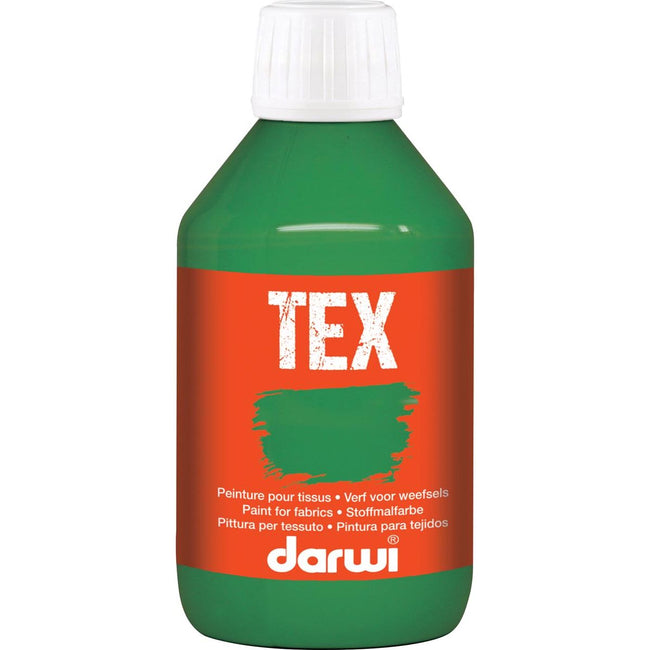 Darwi - Textilfarbe Tex, 250 ml, dunkelgrün