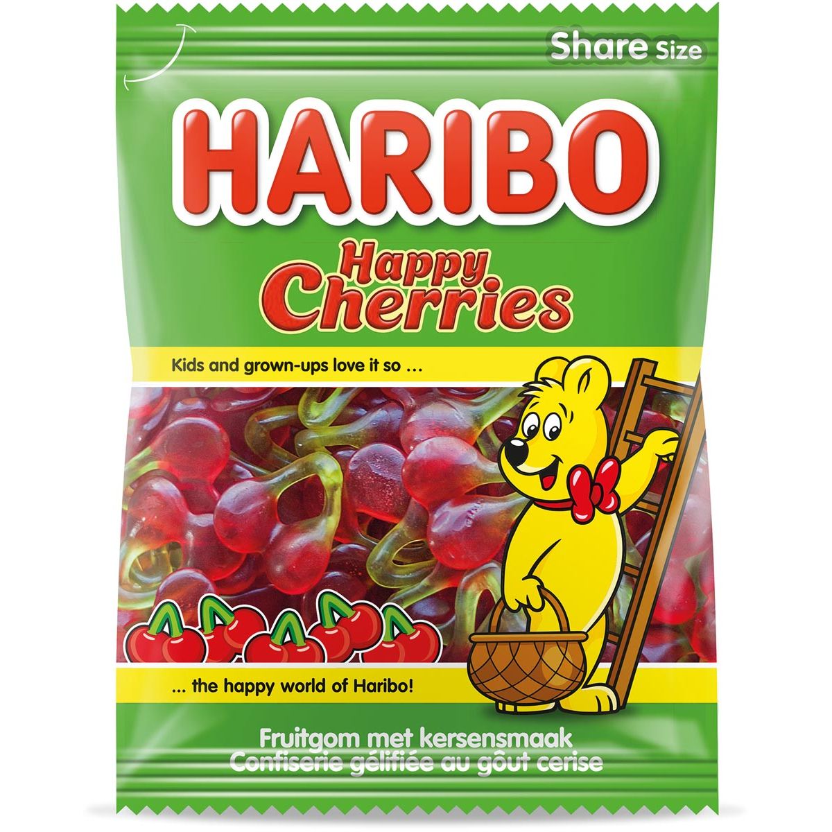 Haribo - bonbons cerises, sachet de 185 g