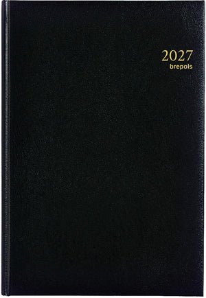 Brepols - Agenda 2026 Omega Lima 7 Tage/2 Seiten schwarz