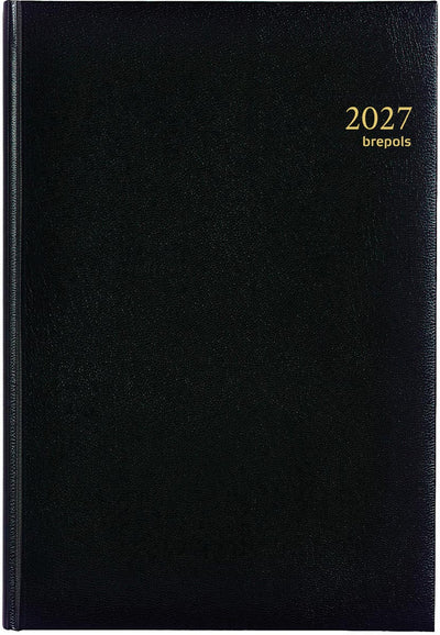 Brepols - Agenda 2026 Omega Lima 7 Tage/2 Seiten schwarz