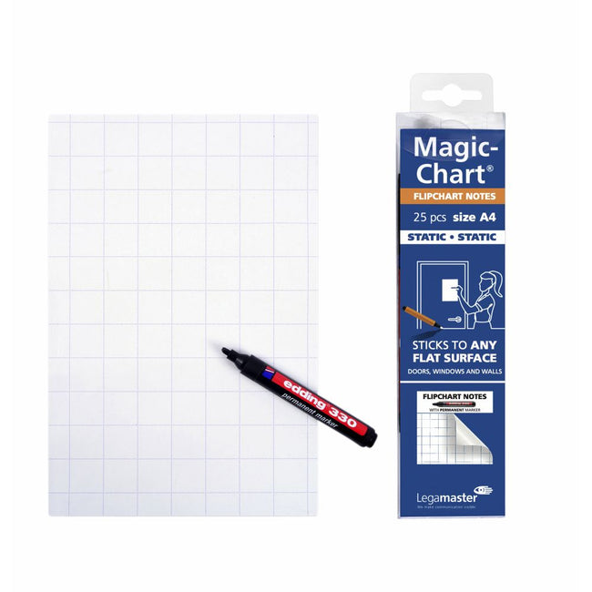 Legamaster -  Magic-chart notes flipchart 20x30cm 25 vel wit
