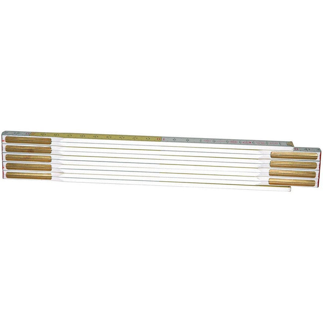 Stanley - règle pliante, 15 mm x 2 m, blanc/jaune