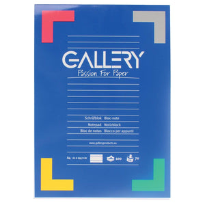 Gallery - bloc-notes, pi A4, ligné, 100 feuilles