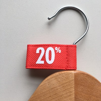 Klika - Label vaantje kleur rood 20%230 stuks