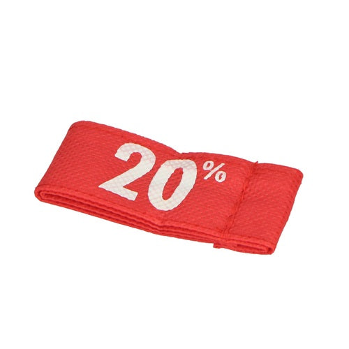 Klika - Etiquette fanion couleur rouge 20%