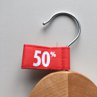 Klika -  Label vaantje kleur rood 50%