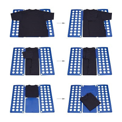 Klika - planche de pliage pour les vêtements de couleur bleu