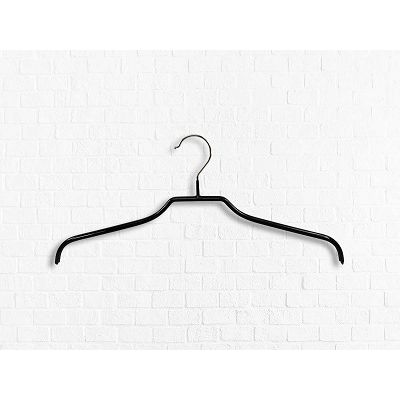 Klika - Bonneterie Kleiderbügel schwarz rutschfest 40cm