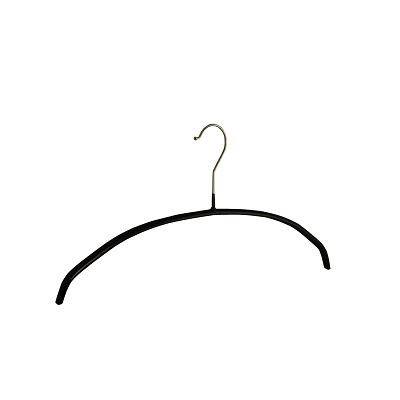 Klika - Cintre Bonneterie noir antidérapant 40cm