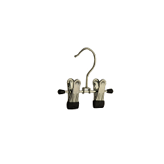 Klika - Pince cintre coulissante pince noire anti 12cm 2 pièces