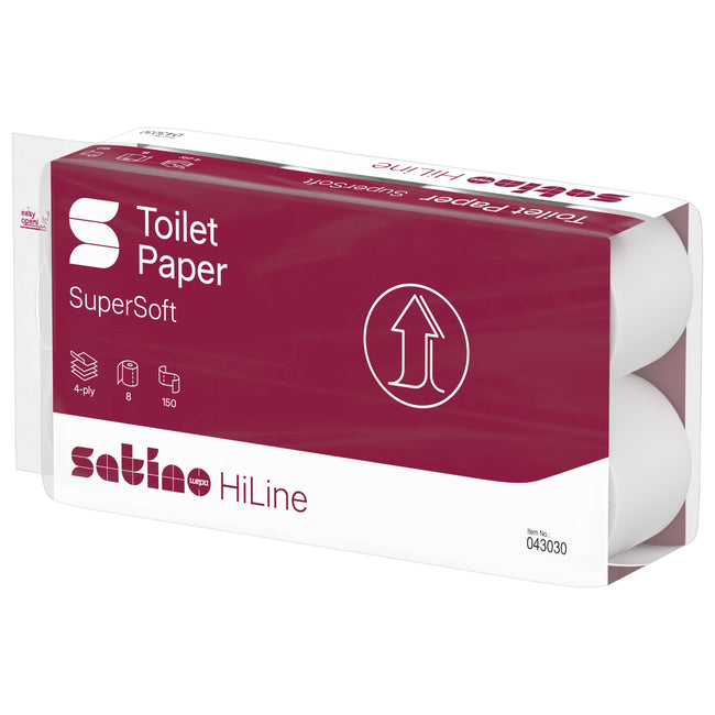 Satino -  Toiletpapier  mt1 hiline 8x150 vel 043030 | 9 stuks