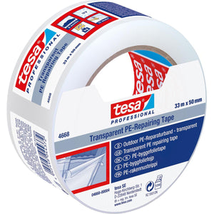 Tesa -  PE-reparatiee, 50 mm x 33 m, transparant
