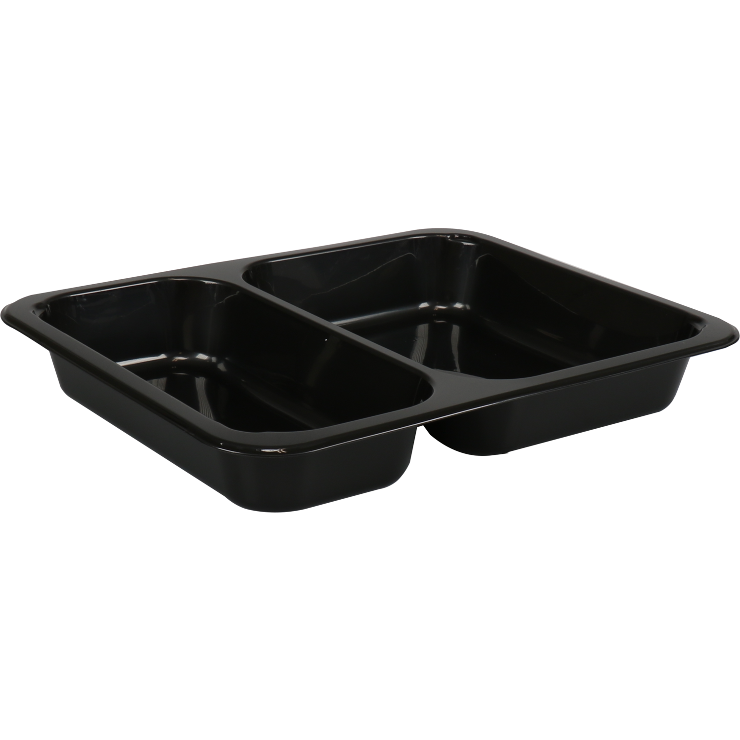 Klika -  Bak | PP | 2-vaks | menubak | 227x178x49mm | zwart | 500 stuks