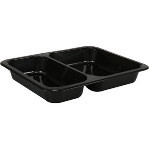 Klika -  Bak | PP | 2-vaks | menubak | 227x178x49mm | zwart | 500 stuks