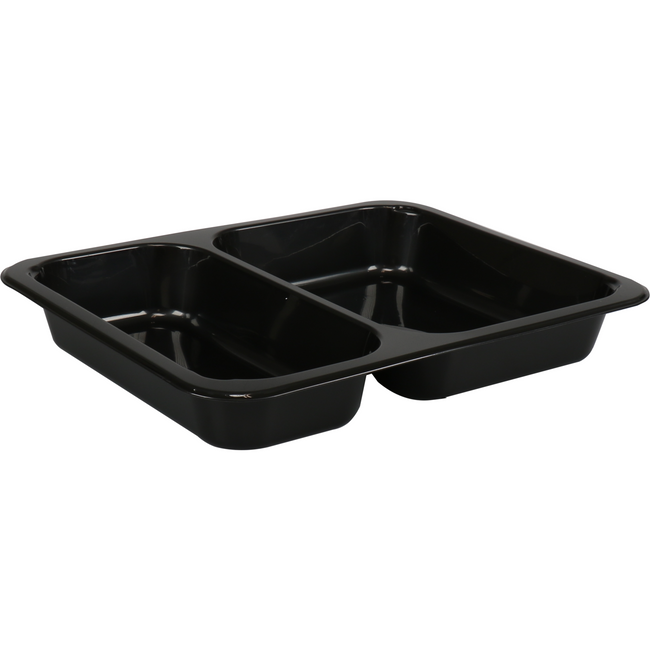 Klika - Bak | Pp | 2-Box | Menubak | 227x178x49mm | Schwarz | 50 Stück