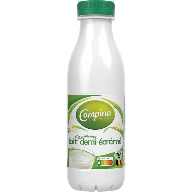 Campina - halfvolle melk, 0,5 liter, pak van 6 flessen