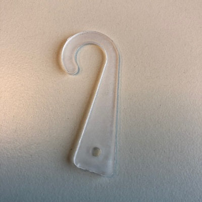 Klika -  J-hanger transparant met gat 1000 stuks