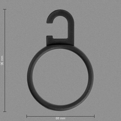 Klika -  Sjaalhanger zwart rond diameter 60mm 750