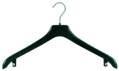 Klika - Cintre noir NF32 sans barre à pantalon