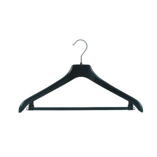 Klika -  Hanger zwart NF44 met broeklat 44cm