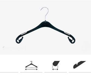 Klika - Cintre noir T26, largeur 26cm 500 pièces