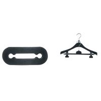 Klika -  Koppelstuk zwart 35mm vr 2 hangers 100st