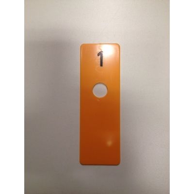 Klika - disque de chambre jaune 40x120 mm NUMÉRO 1 40 pièces