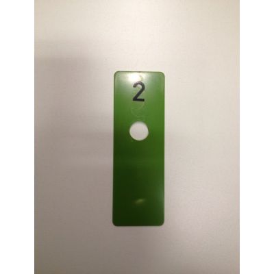 Klika - disque de chambre vert 40x120 mm NUMÉRO 2 40 pièces