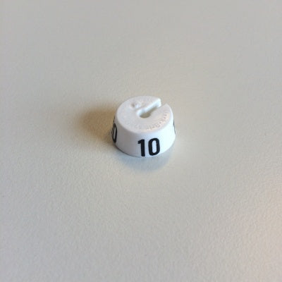 Klika - MB weiß/schwarz 10 für einen Kleiderbügel