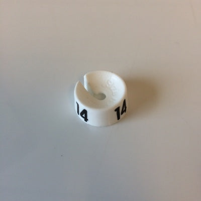 Klika -  MB wit/zwart 14 voor op kledinghanger