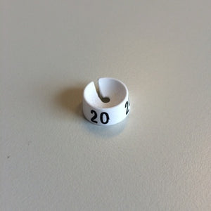 Klika -  MB wit/zwart 20 voor op kledinghanger