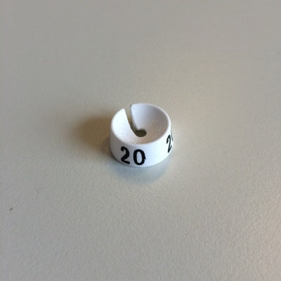 Klika -  MB wit/zwart 20 voor op kledinghanger