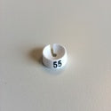 Klika -  MB wit/zwart 55 voor op kledinghanger