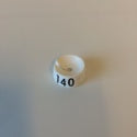 Klika -  MB wit/zwart 140 voor op kledinghanger