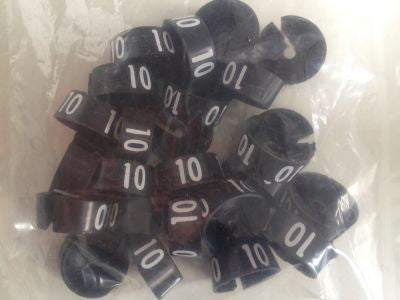 Klika - MB schwarz/weiß 10 für einen Kleiderbügel