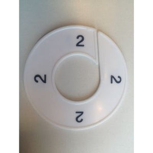 Klika -  Maatring 9cm wit/zwart 2