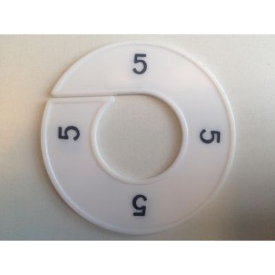 Klika -  Maatring 9cm wit/zwart 5