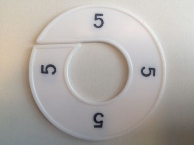 Klika -  Maatring 9cm wit/zwart 5