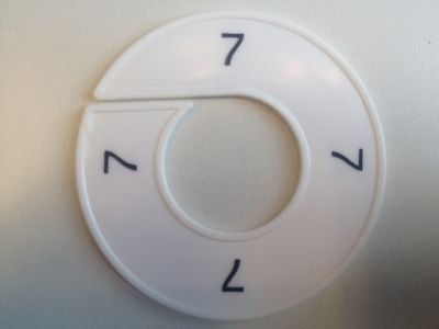 Klika - Größenring weiß/schwarz 7