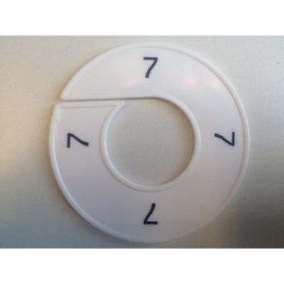 Klika -  Maatring 9cm wit/zwart 7