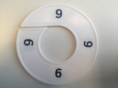 Klika -  Maatring 9cm wit/zwart 9