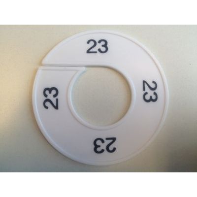 Klika - Taille bague blanc/noir 23