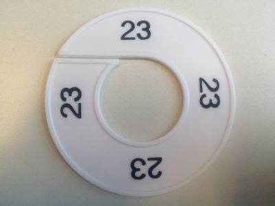 Klika -  Maatring wit/zwart 23