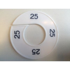 Klika -  Maatring 9cm wit/zwart 25