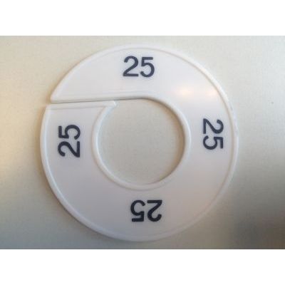 Klika - Taille bague blanc/noir 25