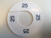 Klika -  Maatring 9cm wit/zwart 25
