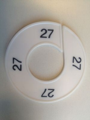 Klika -  Maatring wit/zwart 27